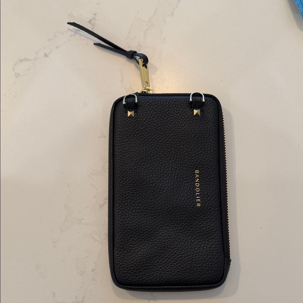 Bandolier Expanded Pouch in Black Leather Like New